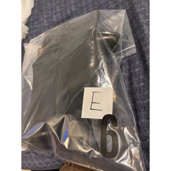 SPAZIO MODA Black Leather High Heel Ankle Boots Women Size 9.5 - Picture 10 of 14